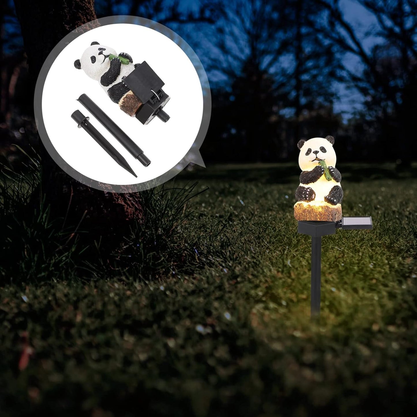 Lampe Exterieur LED - LEDGardenStick™ - Panda - Mon Jardin Lumineux