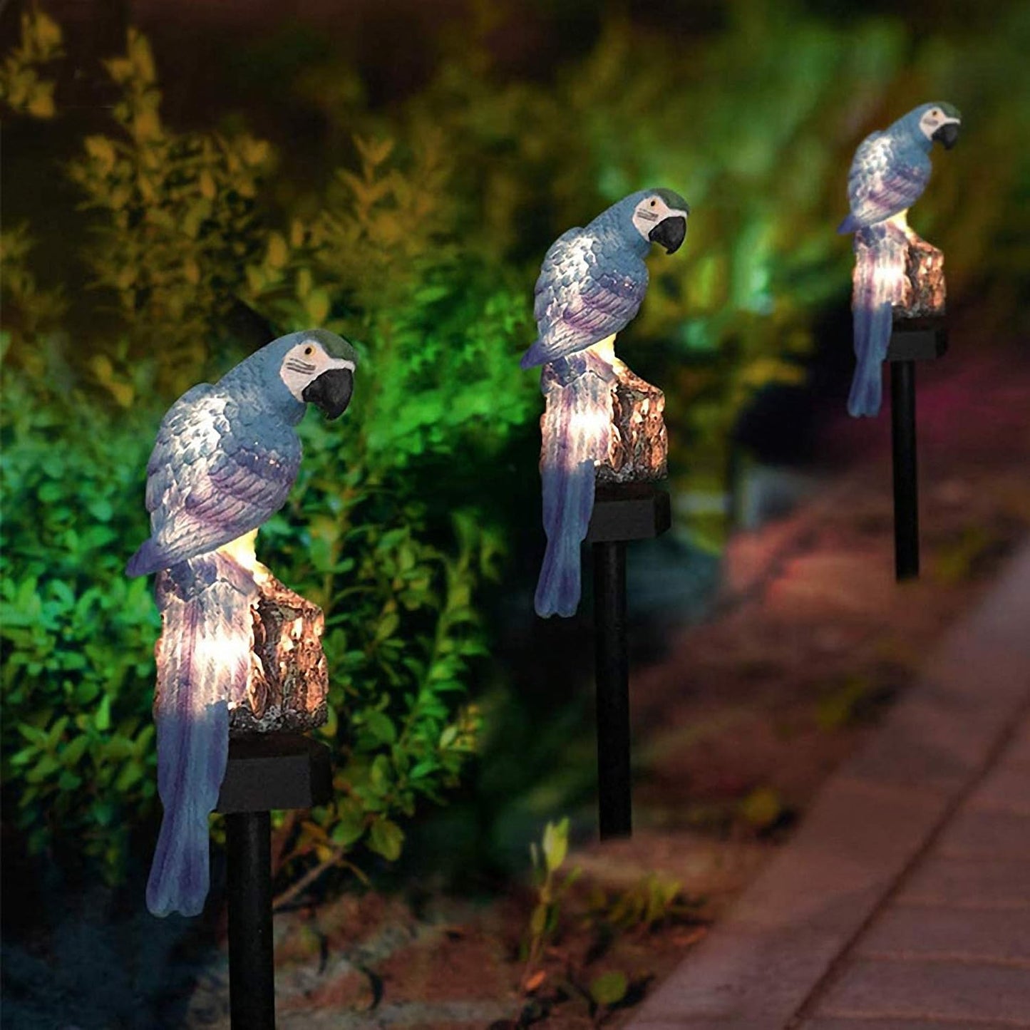 Lampe Exterieur LED - LEDGardenStick™ - Perroquet Bleu - Mon Jardin Lumineux