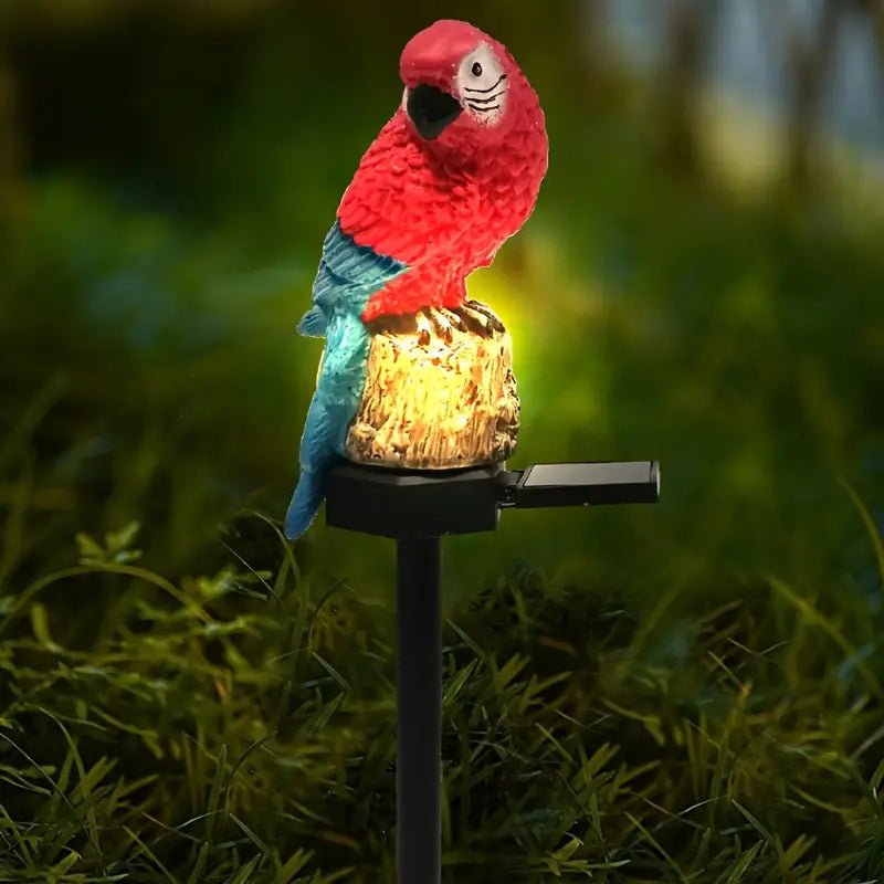 Lampe Exterieur LED - LEDGardenStick™ - Perroquet Rouge - Mon Jardin Lumineux