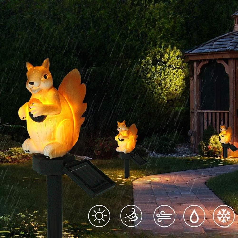 Lampe Exterieur LED - LEDGardenStick™ - Ecureuil - Mon Jardin Lumineux