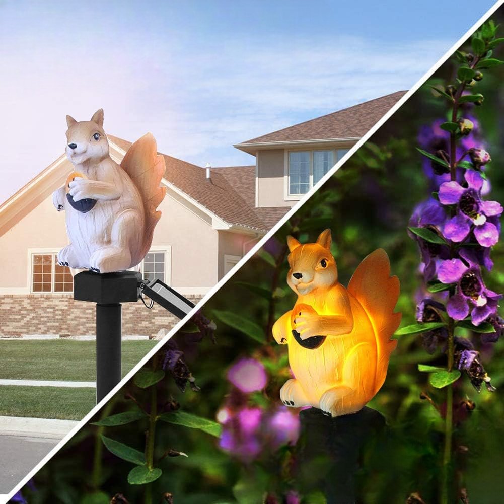 Lampe Exterieur LED - LEDGardenStick™ - Ecureuil - Mon Jardin Lumineux